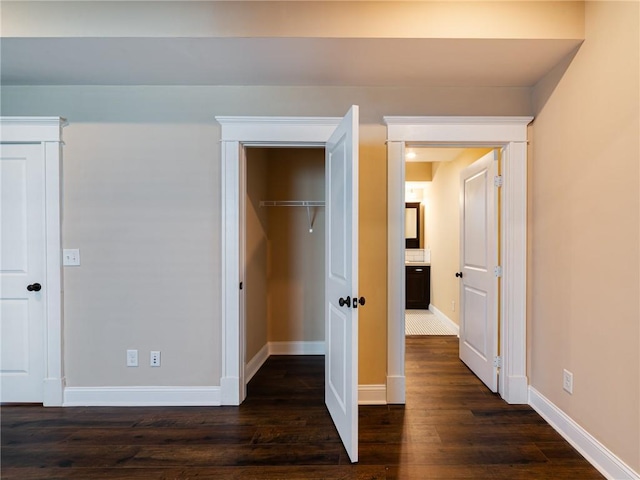689 Berne St SE, Atlanta, GA 30312 - unfurnished bedroom with dark wood finished floors and baseboards