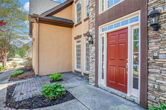 4609 Mctyre Way, Marietta, GA 30064 - entrance to property featuring stucco siding and stone siding
