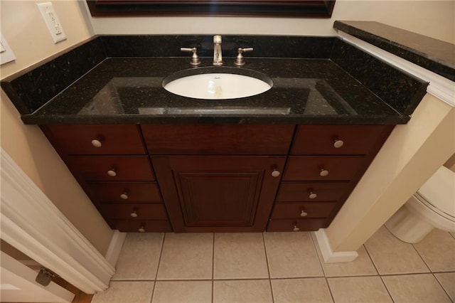 3541 Roswell Rd NE Unit 20, Atlanta, GA 30305 - bathroom featuring vanity, tile patterned flooring, and toilet