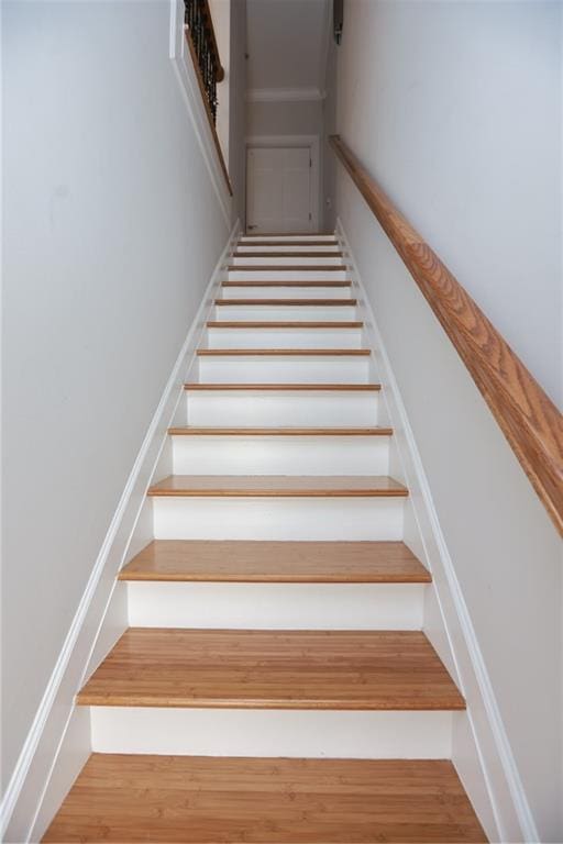 3541 Roswell Rd NE Unit 20, Atlanta, GA 30305 - stairs with wood finished floors