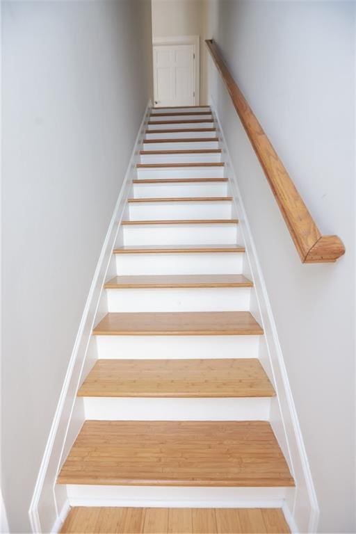 3541 Roswell Rd NE Unit 20, Atlanta, GA 30305 - staircase with wood finished floors