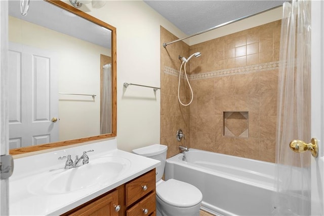 1920 Jett Ridge Rd, Cumming, GA 30041 - full bathroom featuring toilet, shower / tub combo with curtain, and vanity