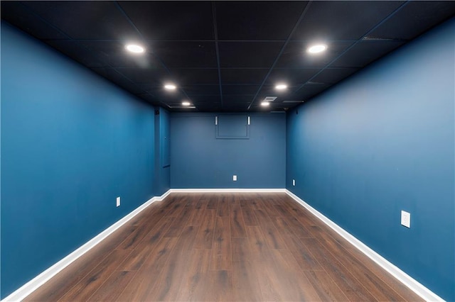 1920 Jett Ridge Rd, Cumming, GA 30041 - unfurnished room with wood finished floors, baseboards, and recessed lighting
