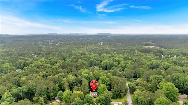 40 Picketts Forge Dr W, Acworth, GA 30101 - aerial view of a forest and a mountainous background