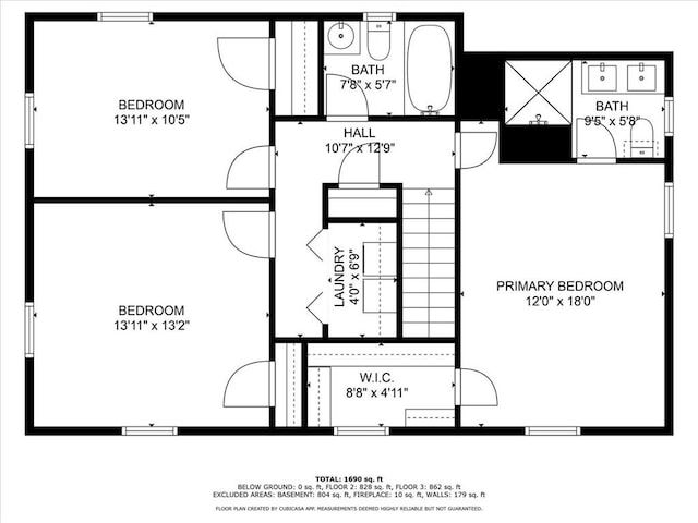 40 Picketts Forge Dr W, Acworth, GA 30101 - property floor plan