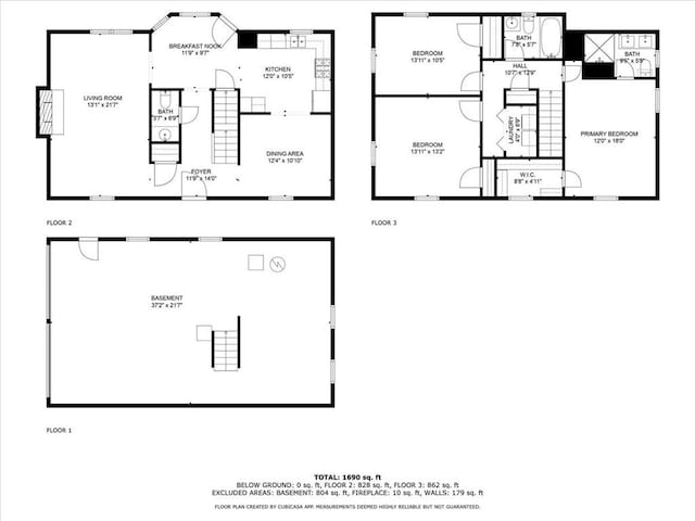 40 Picketts Forge Dr W, Acworth, GA 30101 - property floor plan