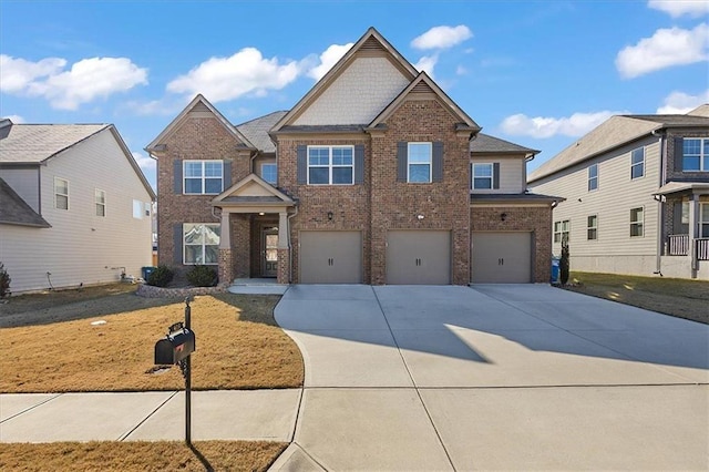 craftsman-style home featuring a garage