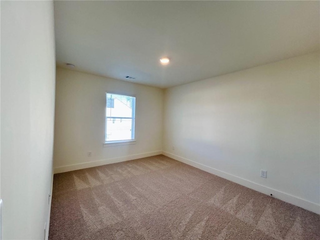 view of carpeted empty room