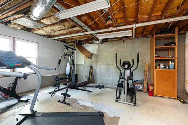 view of workout room