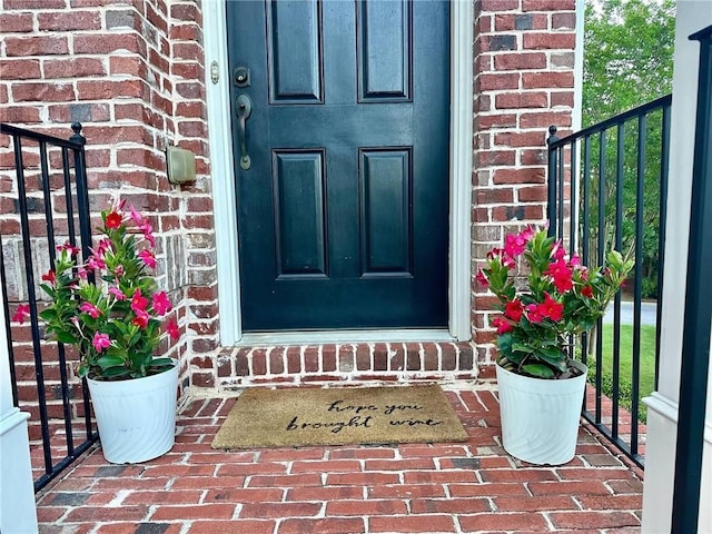 4875 Carre Way, Alpharetta, GA 30022 - property entrance featuring brick siding