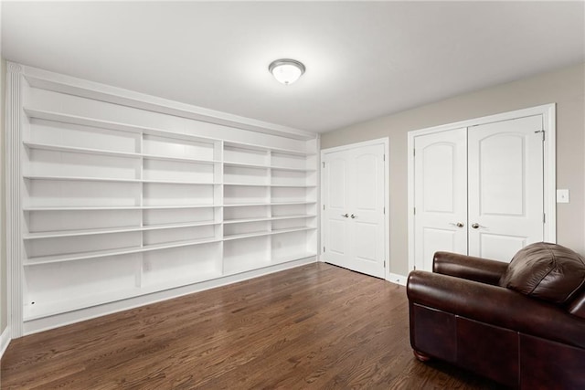 4635 Dawsonville Hwy, Gainesville, GA 30506 - living area with baseboards and dark wood-style flooring