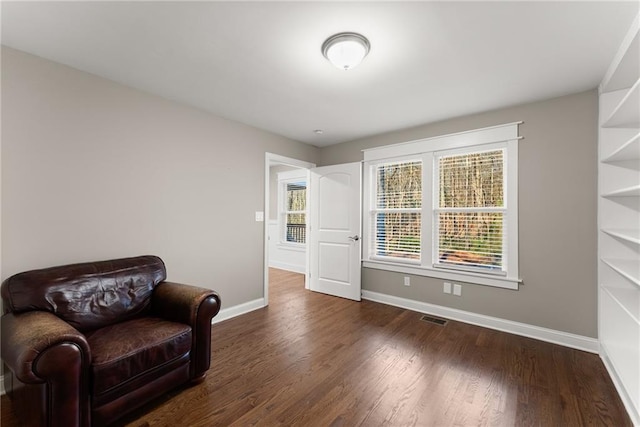 4635 Dawsonville Hwy, Gainesville, GA 30506 - living area with visible vents, baseboards, and wood finished floors