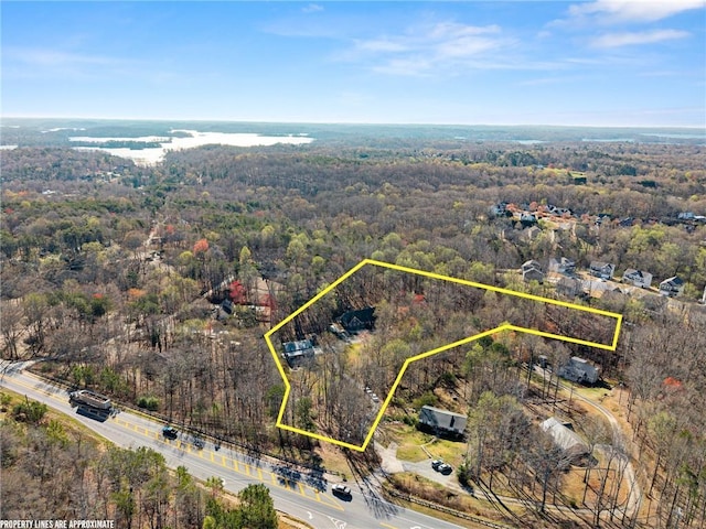 4635 Dawsonville Hwy, Gainesville, GA 30506 - bird's eye view with a wooded view