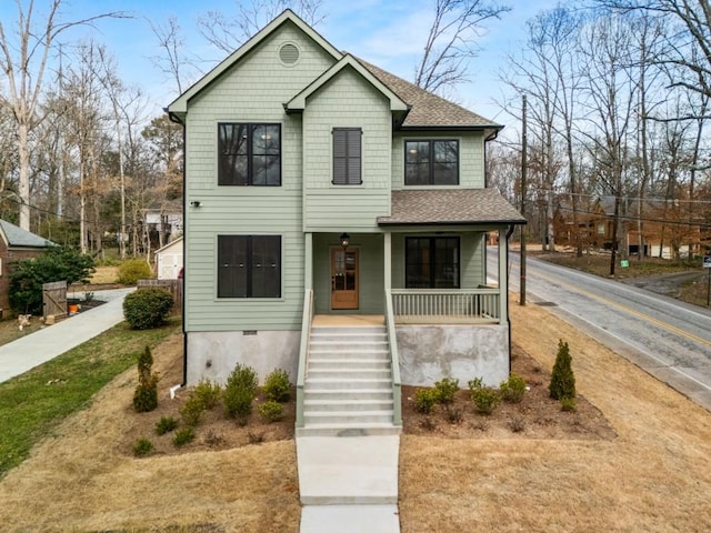 view of front of home featuring a porch