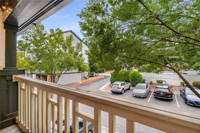 view of balcony