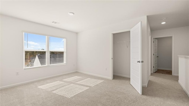 1316 Village Brook Dr, Dacula, GA 30019 - unfurnished bedroom with light carpet, recessed lighting, and a closet