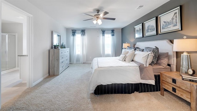1316 Village Brook Dr, Dacula, GA 30019 - bedroom featuring light colored carpet and ceiling fan