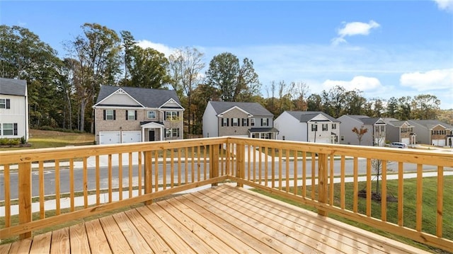 1316 Village Brook Dr, Dacula, GA 30019 - deck featuring a residential view and a garage