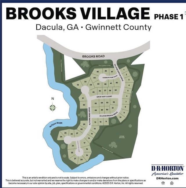 1316 Village Brook Dr, Dacula, GA 30019 - map / location