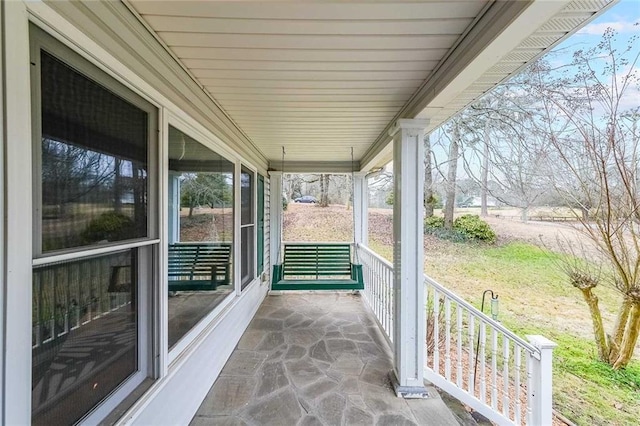 view of patio / terrace with a porch