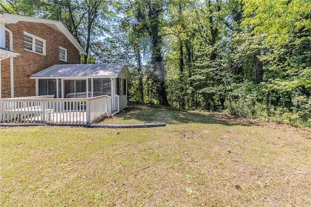 738 Laverne Dr NW, Atlanta, GA 30318 - view of yard featuring a sunroom