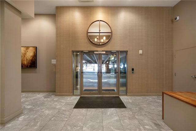 1100 Howell Mill Rd NW Unit 708, Atlanta, GA 30318 - doorway to property with french doors and a security system
