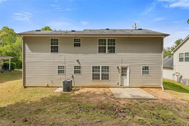 1450 Steam Engine Way, Conyers, GA 30013 - rear view of property featuring a patio, a yard, and cooling unit