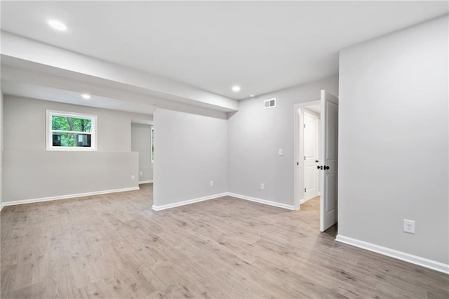 4189 Tamarack Dr, Jasper, GA 30143 - spare room with baseboards, recessed lighting, and wood finished floors