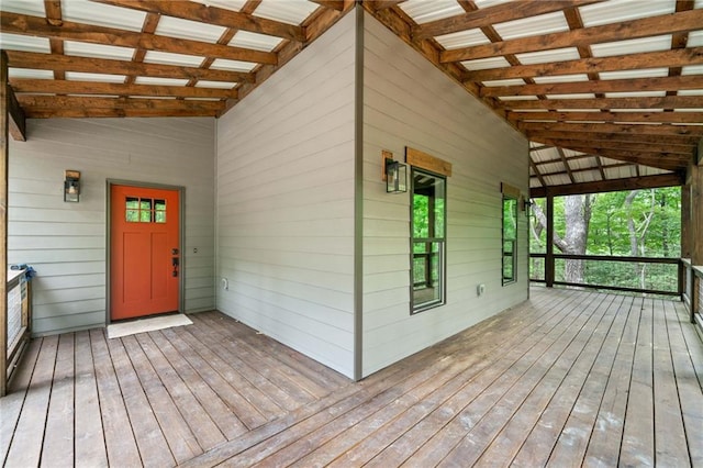 4189 Tamarack Dr, Jasper, GA 30143 - view of wooden porch