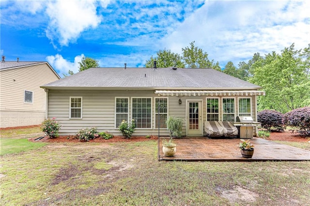4460 Delano Dr, Cumming, GA 30040 - rear view of house with a patio and a yard