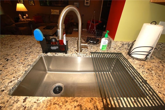 70 Darbys Crossing Ct, Hiram, GA 30141 - kitchen view of a sink and stone countertops