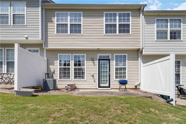 5351 Paramount View Way, Sugar Hill, GA 30518 - rear view of house with a patio and a lawn