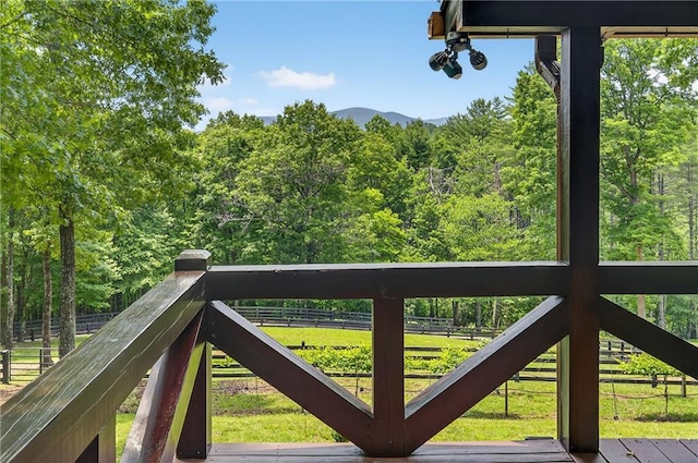 212 Dogpatch Ln, Blue Ridge, GA 30513 - deck with a wooded view