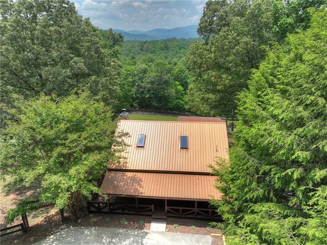 212 Dogpatch Ln, Blue Ridge, GA 30513 - exterior space featuring a heavily wooded area
