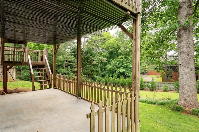 4497 Windsor Oaks Dr, Marietta, GA 30066 - view of patio with stairway