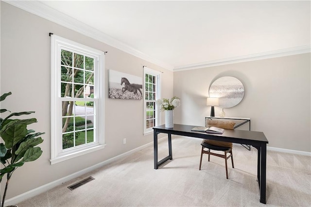 4497 Windsor Oaks Dr, Marietta, GA 30066 - office with light colored carpet and crown molding