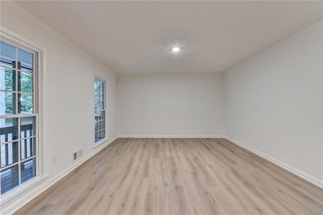 315 N Fayette Dr, Fayetteville, GA 30214 - empty room with light wood finished floors, baseboards, and recessed lighting