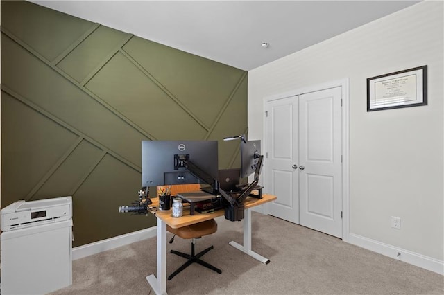 4011 Fallen Leaf Ct, Kennesaw, GA 30152 - carpeted home office featuring baseboards