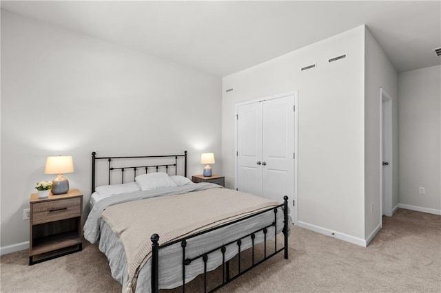 4011 Fallen Leaf Ct, Kennesaw, GA 30152 - bedroom featuring light colored carpet, a closet, and baseboards