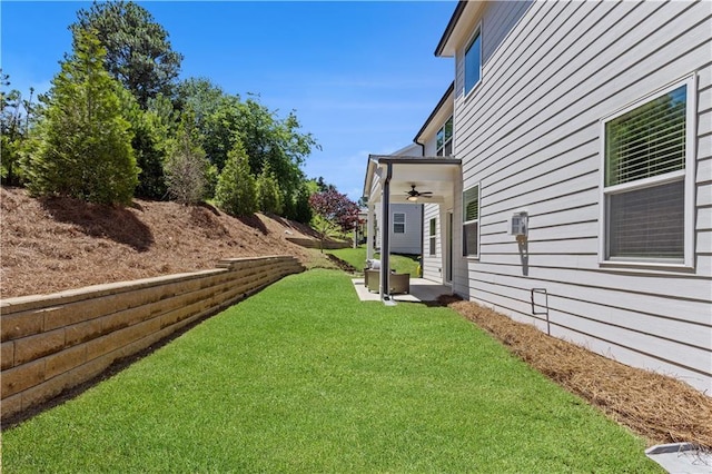 4011 Fallen Leaf Ct, Kennesaw, GA 30152 - view of grassy yard featuring ceiling fan