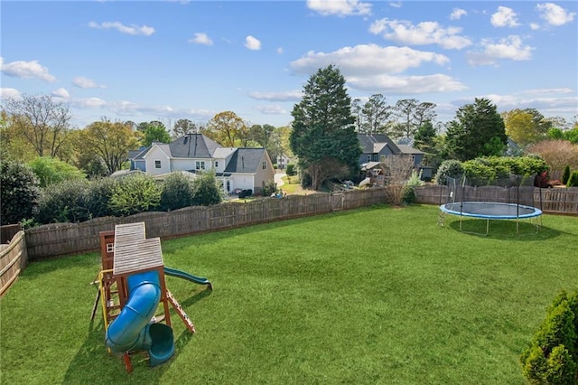 673 Dunbrody Dr, Milton, GA 30004 - view of yard with a trampoline and a playground