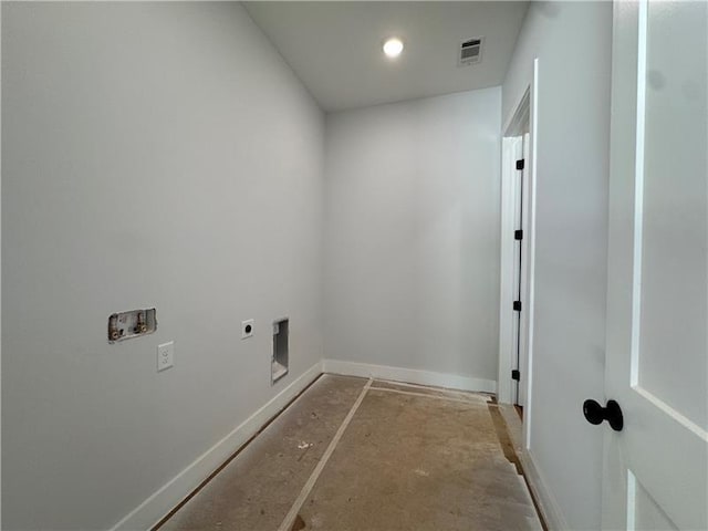 3 Outpost Trl SE, Rome, GA 30161 - laundry area with electric dryer hookup, washer hookup, and baseboards