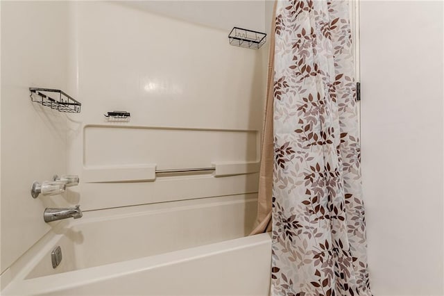 215 Cobblestone Trl, Avondale Estates, GA 30002 - full bathroom with shower / bath combo with shower curtain