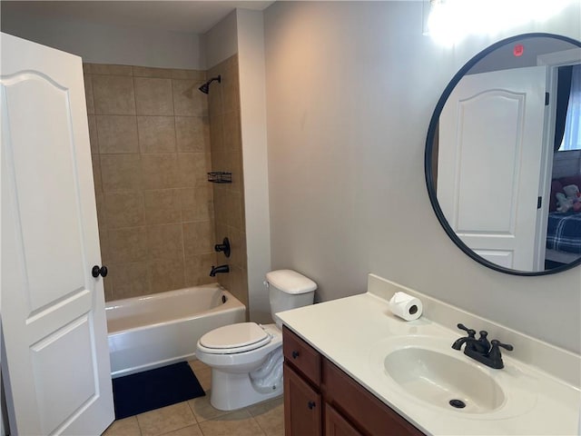 103 Mill Park Chase, Woodstock, GA 30188 - full bath with vanity, tub / shower combination, and tile patterned flooring