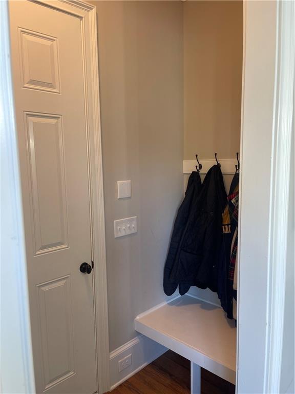 103 Mill Park Chase, Woodstock, GA 30188 - mudroom with baseboards and wood finished floors