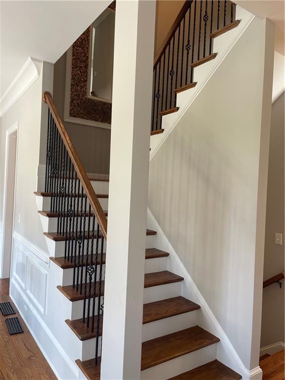 103 Mill Park Chase, Woodstock, GA 30188 - stairs featuring wood finished floors