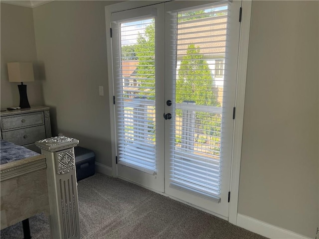 103 Mill Park Chase, Woodstock, GA 30188 - entryway with carpet floors and french doors