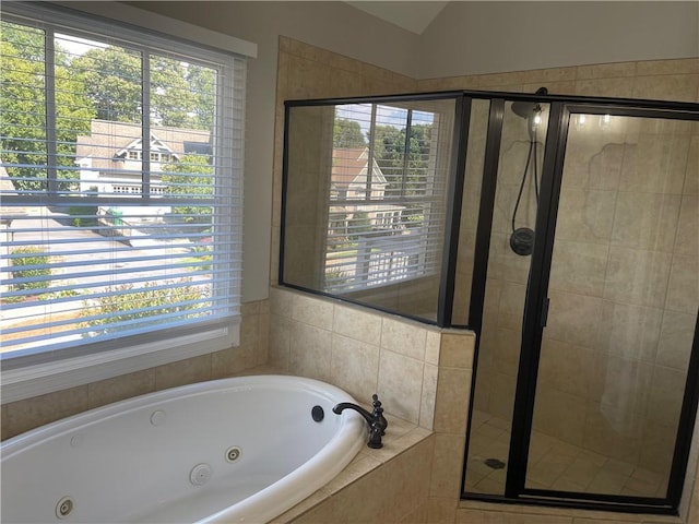103 Mill Park Chase, Woodstock, GA 30188 - bathroom with a stall shower and a jetted tub