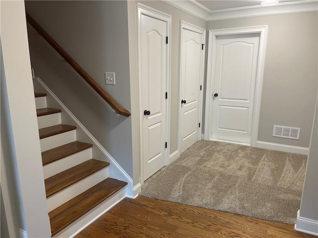 103 Mill Park Chase, Woodstock, GA 30188 - stairs featuring baseboards and ornamental molding