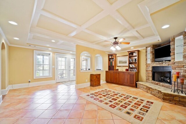 carpeted bedroom featuring lofted ceiling and ceiling fan